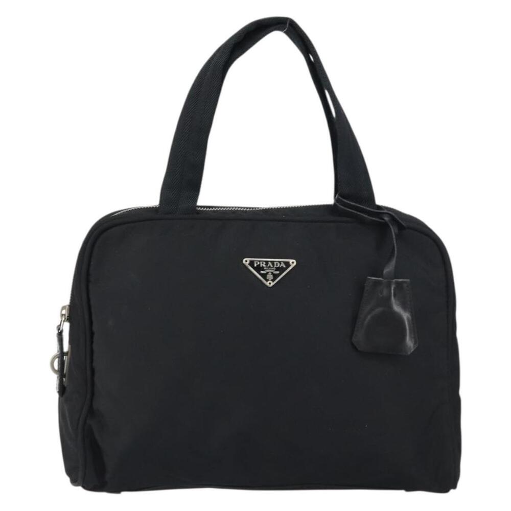 PRADA Hand Bag Nylon Black Silver Auth 159051 - Picture 13 of 16